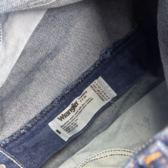 Vintage Wrangler Jeans Womens 9 x 36 Blue Cowboy Cut Denim USA Made 14MWZG - Picture 9 of 15